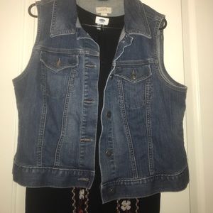Loft Medium wash denim vest
